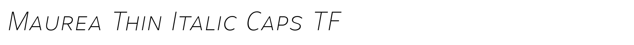 Maurea Thin Italic Caps TF image